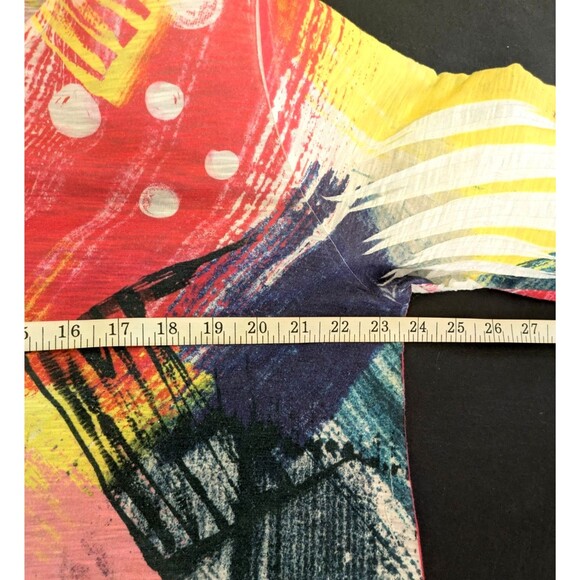 Jess & Jane Womens XL Abstract Print Lightweight Pullover Tunic Top - Picture 7 of 8